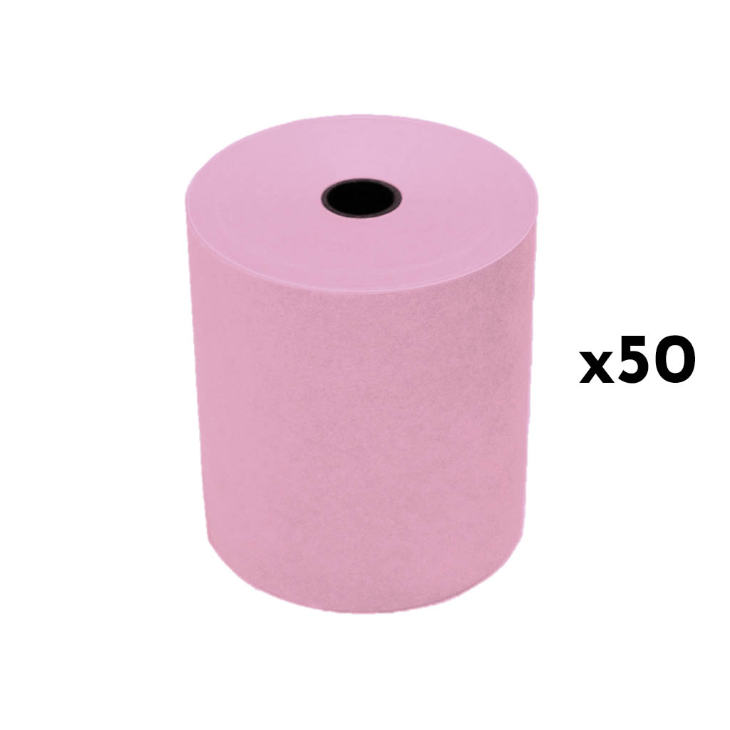 Rouleaux de papier pressing 37.5 x70x12 - Lot de 50 avec papier couleur rose