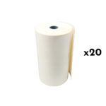 Lot de 20 rouleaux de papier thermique 112x55x40 pour une impression fiable sans BPA. Qualité garantie pour des résultats optimaux. Commandez maintenant pour améliorer vos impressions.