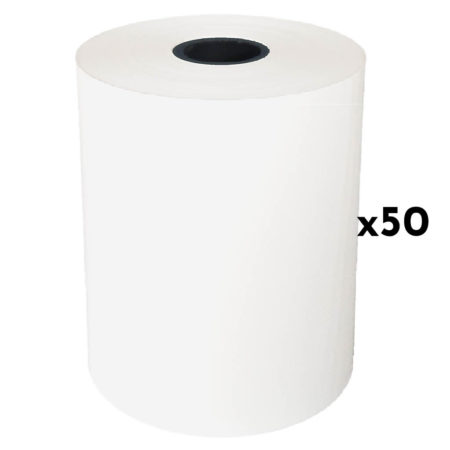 Rouleaux de papier thermique 76x65x30 sans BPA, pour une impression fiable