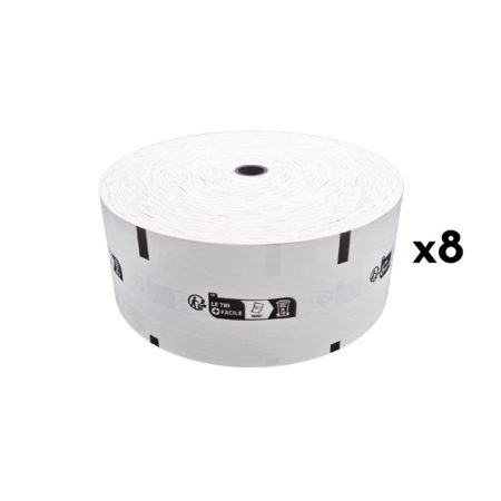 Rouleaux de papier thermique 80x180x25 pour une impression fiable, lot de 8 rouleaux de bobines thermique sans BPA