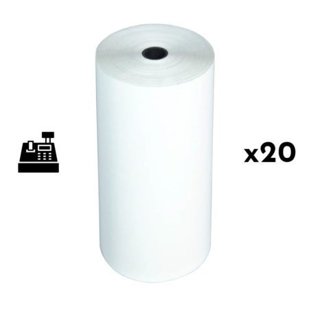 Lot de 20 rouleaux de papier thermique 80x70x12 pour une impression fiable de tickets de caisse et reçus. Qualité garantie pour des résultats optimaux. Commandez maintenant pour améliorer vos impressions.